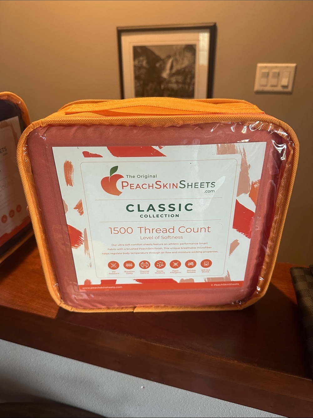 IC COLLECTION PeachSkinSheets Classic Duvet Cover Set - Coral/Orange